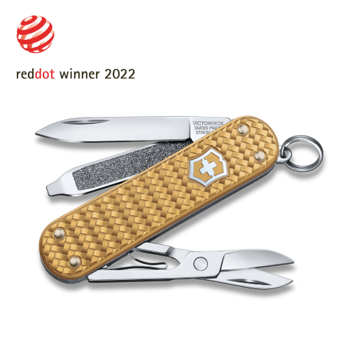 Swiss Pocket Knife - VICTORINOX SAK Classic SD Precious Alox (Gold)