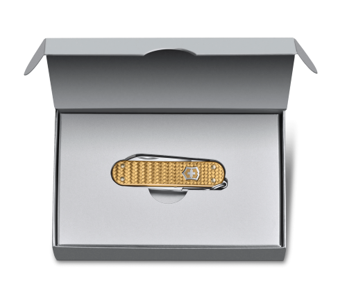 Swiss Pocket Knife - VICTORINOX SAK Classic SD Precious Alox (Gold)
