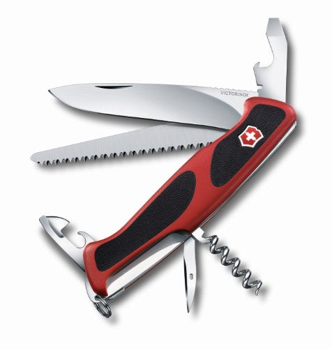 Swiss Pocket Knife - VICTORINOX SAK Ranger 55 Grip (Red/Black)