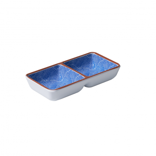 Divided Sauce Dish - AVANTI Fan (14 x 7cm)