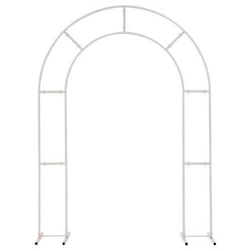 White Metal Arch Arbour Frame 1pk