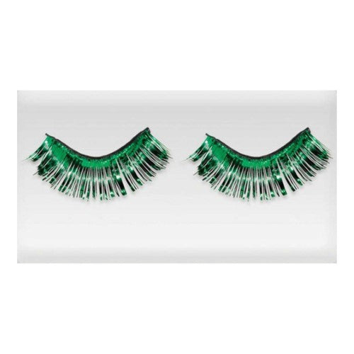 Costume Accessory - Team Spirit Tinsel Eyelashes Green 14+
