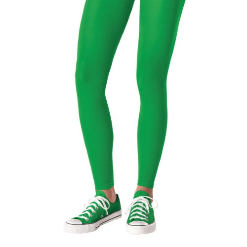 Costume Accessory - Team Spirit Footless Tights Green 14+