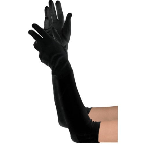 Costume Accessory - Bodywear Long Black Gloves 14+