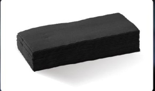 Coastal Serviette Dinner 2Ply 8Fold Quiltd Black - 100PC