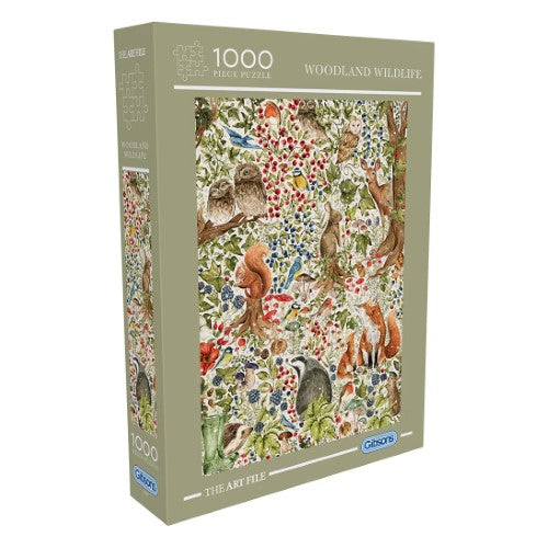 Gibsons: The Art File - Woodland Wildlife (1000PC)