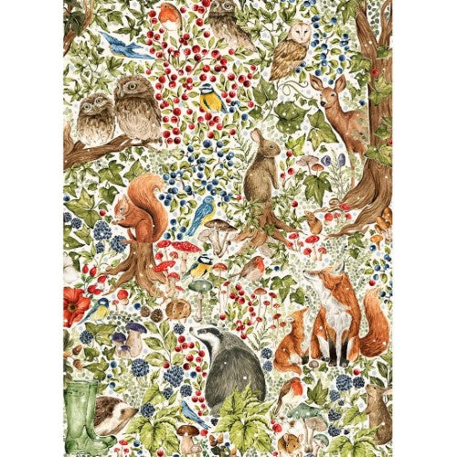 Gibsons: The Art File - Woodland Wildlife (1000PC)