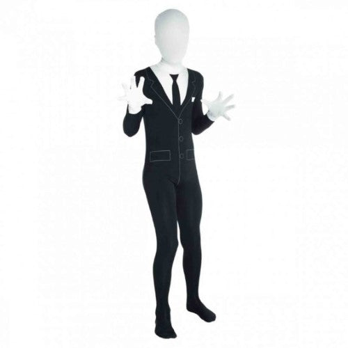 Costume Slenderman Morphsuit Child's 10-12 Years