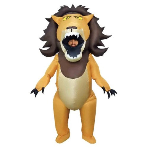 Costume Big Mouth Inflatable Lion Adult Standard Size