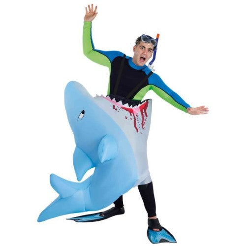 Costume Inflatable Man-Eating Shark Adult Standard Size
