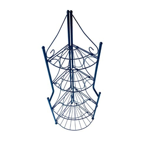 Omni Stand Plant Iron 4 Tier Black