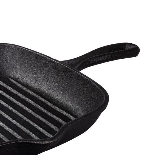 Tramontina Pre-Seasoned Cast Iron Square Griddle Pan 27cm 2.2l