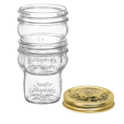 Bormioli Rocco Jar 380ml with Lid - Set of 12