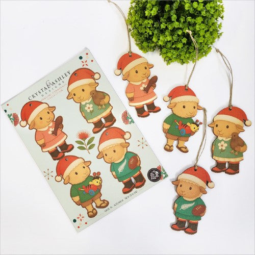 Pop Out Ornament - Lamb Xmas Set (21 x 29.5 x 0.3cm)