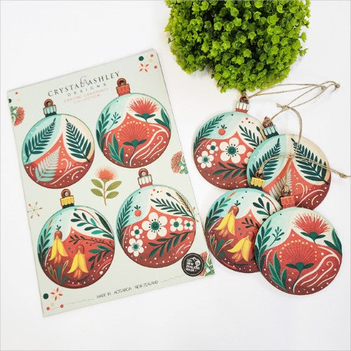Pop Out Ornament - Xmas Baubles Set (21 x 29.5 x 0.3cm)