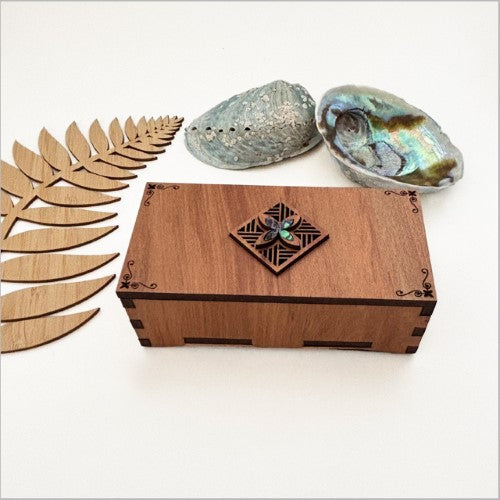 Small Rectangle Trinket Box - Relief Tapa 1 (5.4 x 10.8 x 3.8cm)