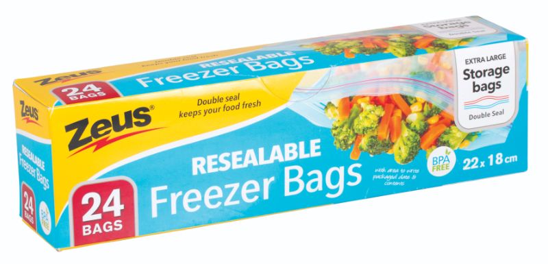Freezer Zip Bags (12 Packs)