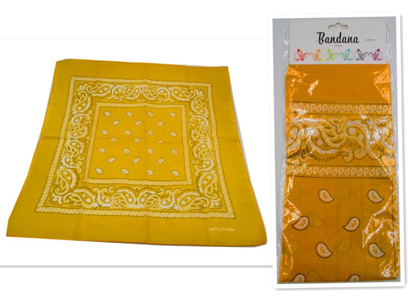 Bandana - Yellow 56cm (Set of 12)