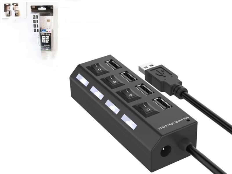 Usb Adaptor With Switch (Set of 6)