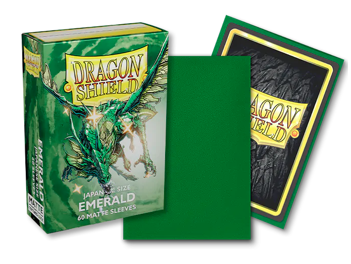 Dragon Shield: Japanese Size Sleeves - Matte - Emerald
