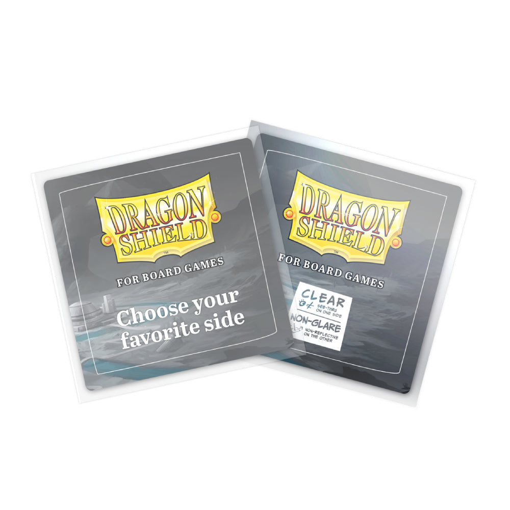 Dragon Shield: Board Game Sleeves - Clear Non-Glare - Square