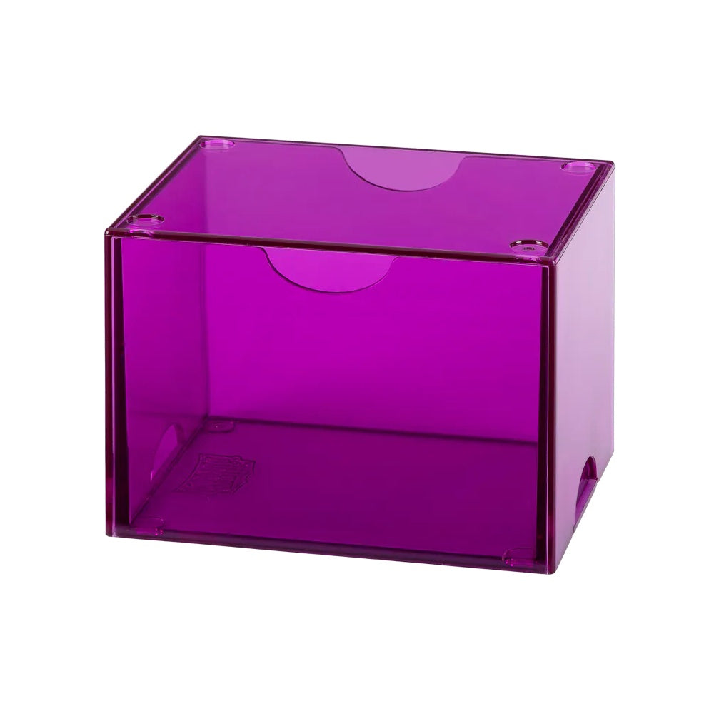Dragon Shield: Deck Box - Strongbox - Clear: Purple - Card Sleeves