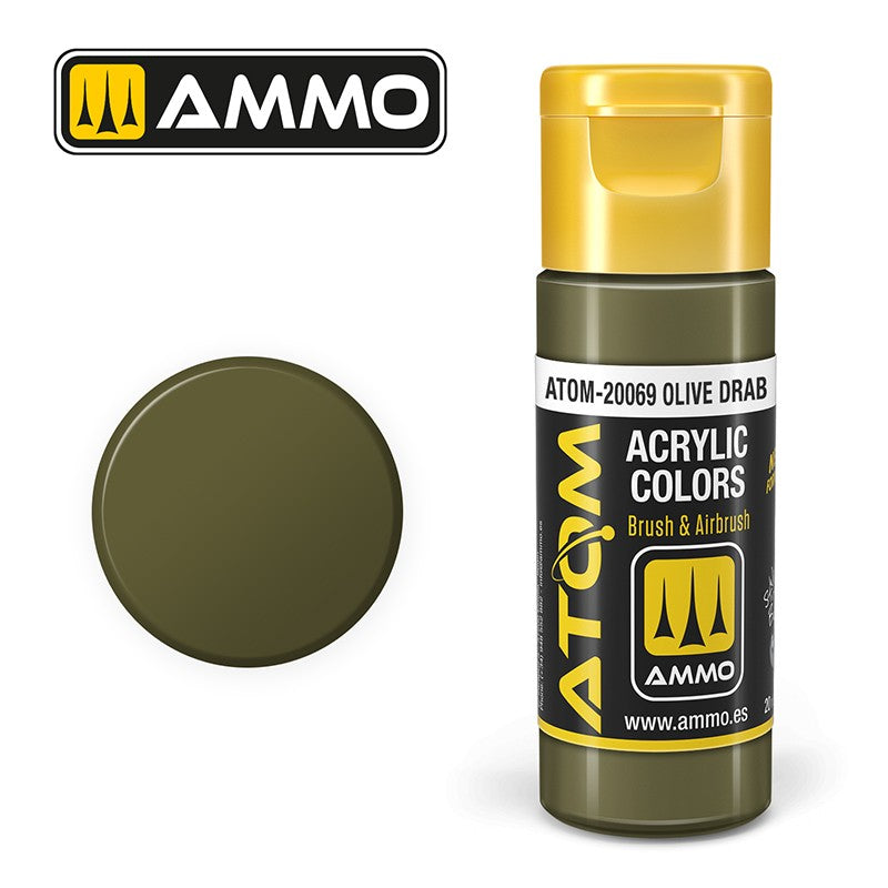 Ammo by MIG - Atom Color - Olive Drab 20ml
