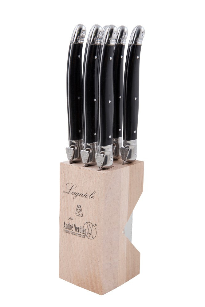 Steak Knife Block - Andre Verdier Laguiole Debutan