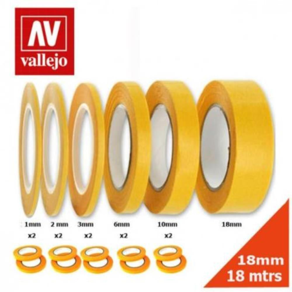 Vallejo Hobby Tools - Precision Masking Tape 3mmx18m - 2 Pack