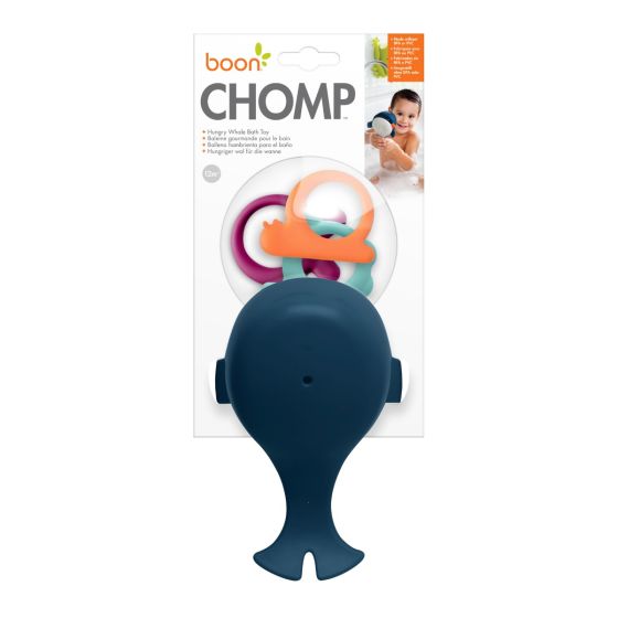 Chomp Hungry Whale Bath Toy - Navy - Boon