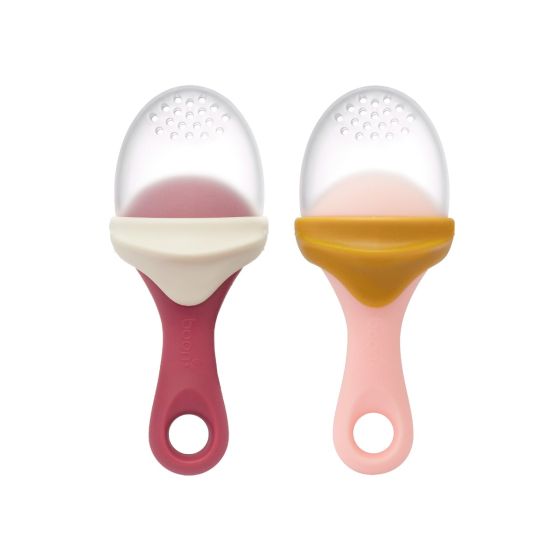 Pulp Silicone Feeder 2pk - Pink/Coral - Boon