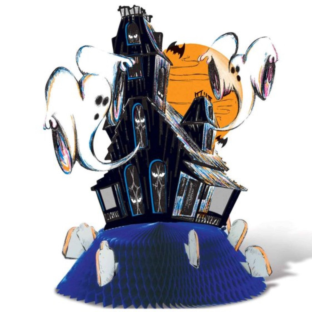 Vintage Halloween centerpiece by Beistle, 36cm, featuring classic motifs for a festive and nostalgic table decoration.