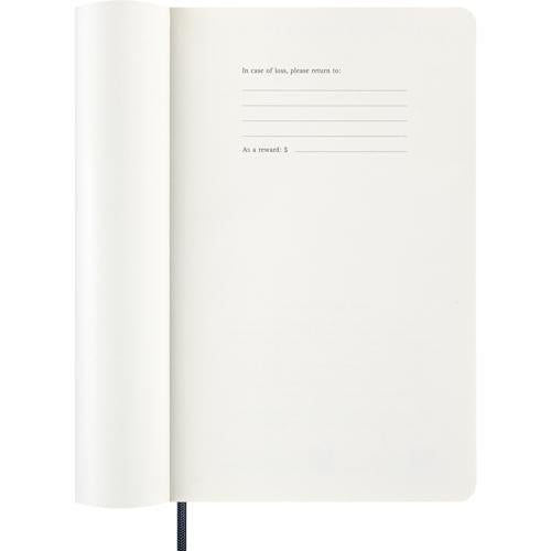 2027 Moleskine Daily Softcover Large Sapphire Blue 12-Month Diary