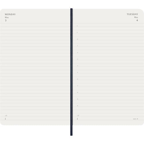 2027 Moleskine Daily Softcover Large Sapphire Blue 12-Month Diary