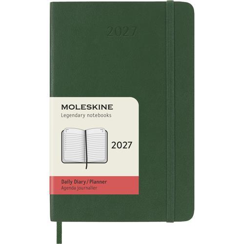 2027 Moleskine Daily Softcover Pocket Myrtle Green 12-Month Diary