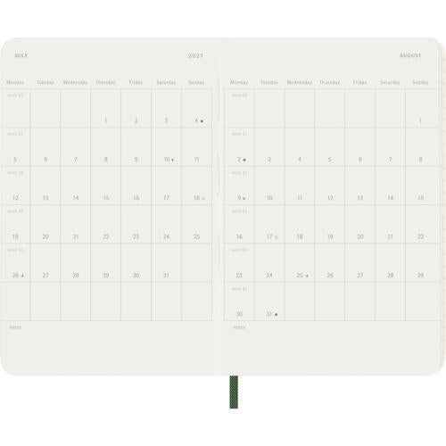 2027 Moleskine Daily Softcover Pocket Myrtle Green 12-Month Diary