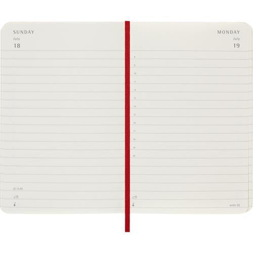 2027 Moleskine Daily Softcover Pocket Scarlet Red 12-Month Diary