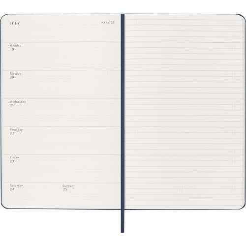 2027 Moleskine Weekly With Notes Hardcover Large Sapphire Blue 12-Month Diary