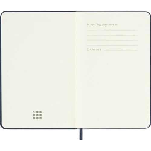 2027 Moleskine Weekly With Notes Hardcover Pocket Sapphire Blue 12-Month Diary