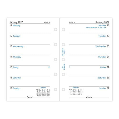 2027 Filofax Week per Page Mini Organiser Refill