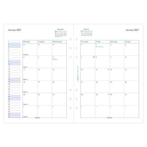 2027 Filofax Month to View A5 Organiser Refill