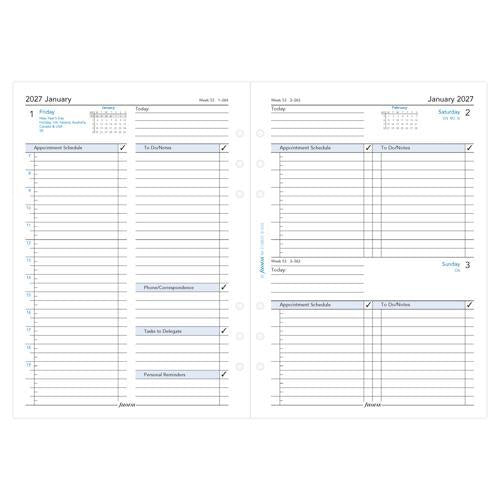 2027 Filofax Business Day per Page A5 Organiser Refill