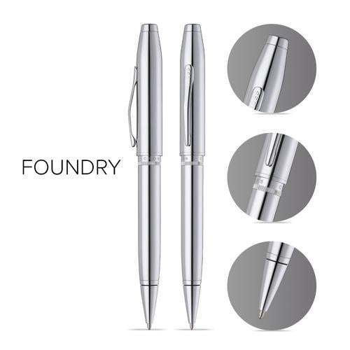 Ballpoint Pen - Cross Foundry Lustrous Chrome