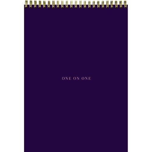 One-on-One Meeting Notepad B5 Wiro 50 Sheets Mulberry - Collins