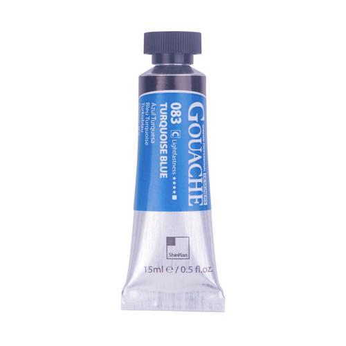 Professional Designer Gouache Paint Turquoise Blue 083 15ml - ShinHan