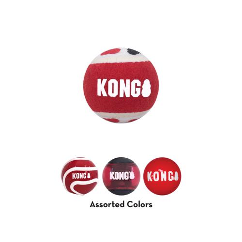 Dog Toy - KONG Signature Balls Med/Small 4pk