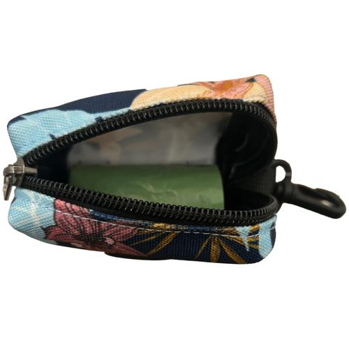 Latched Poop Bag Holder - Pastel Botanical