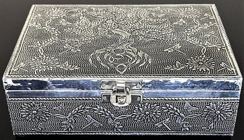Jewelry Box - Silver Tree of Life (18cm)