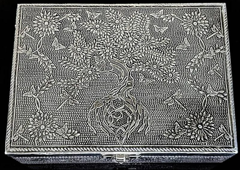 Jewelry Box - Silver Tree of Life (18cm)