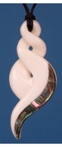 Pendant - Large Double Twist - Kiwiana